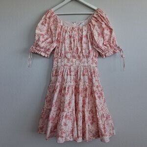 Rachel Parcell Rose Garden Floral Poplin Dress